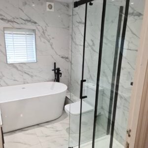 Bathroom fit and tiling