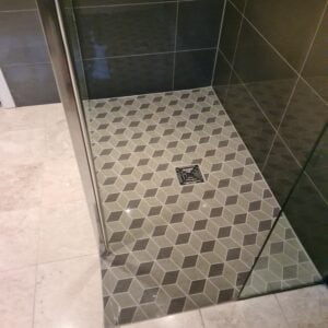 Tiling work